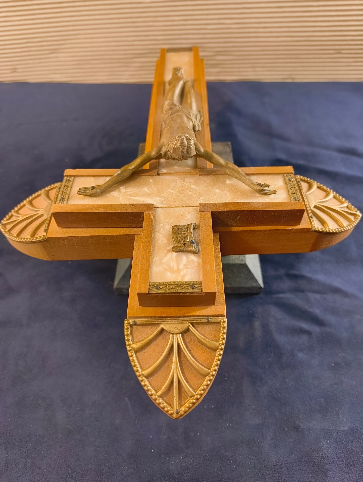 Travel altar crucifix - Italy - 1930/1940 