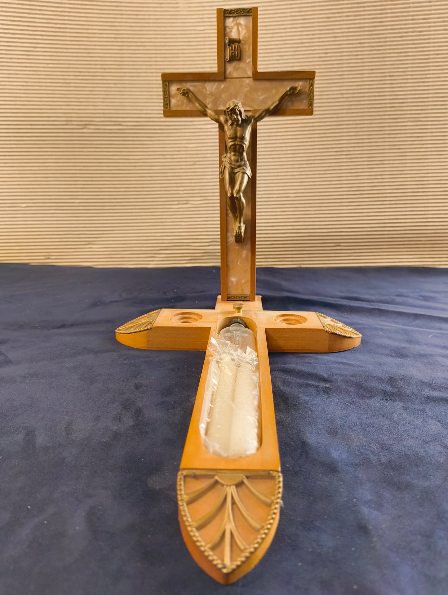 Travel altar crucifix - Italy - 1930/1940 