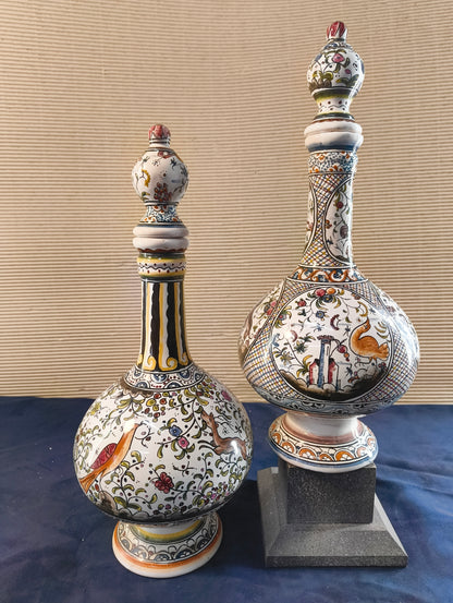 Bouteille en céramique 2 « Estrela de Conimbriga » Portugal - Copie d'un modèle du XVIIème siècle.
