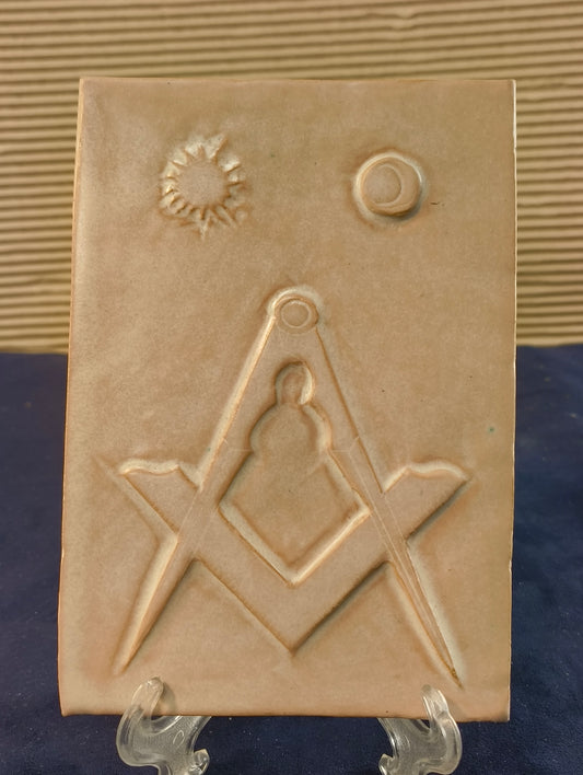 Franc-maçonnerie - Plaque maçonnique avec symboles - France - Fin du XXe siècle