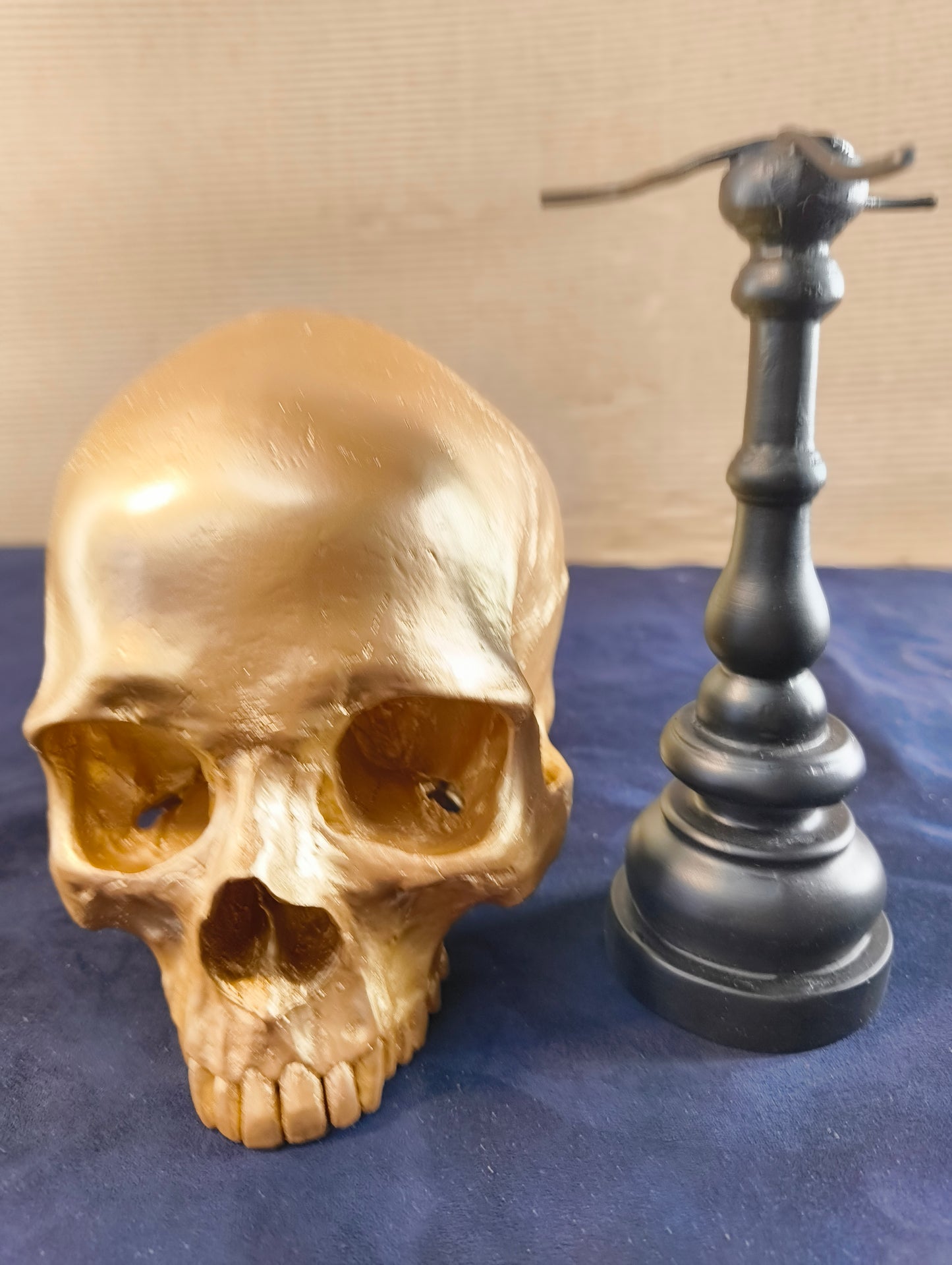 Cranio su supporto in stile gotico - Olanda - XXI° secolo