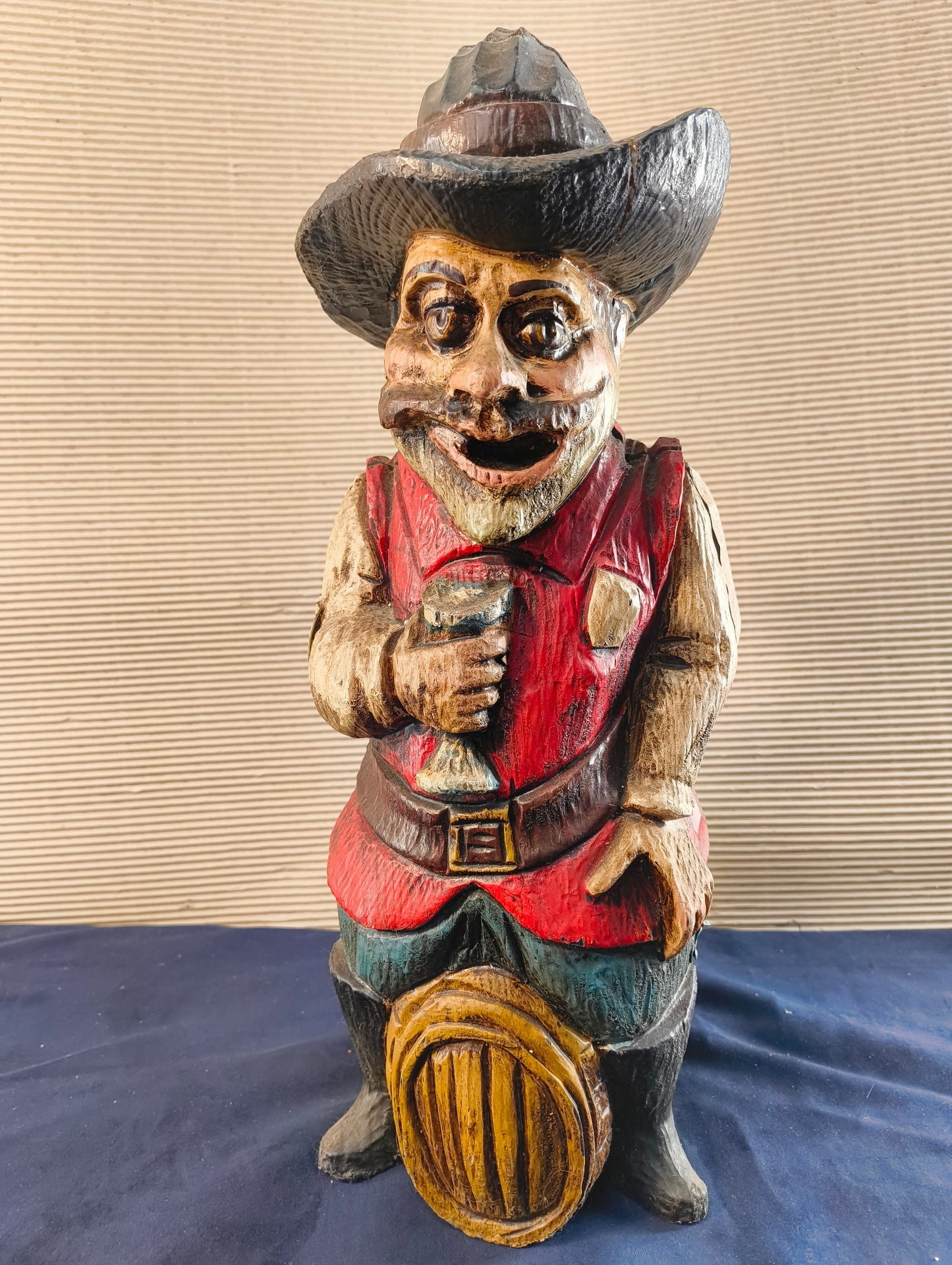 Porte-bouteille anthropomorphe « Le Saint Buveur » - Espagne - 1950/1960