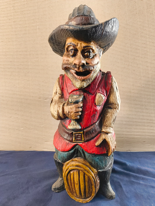 Porte-bouteille anthropomorphe « Le Saint Buveur » - Espagne - 1950/1960