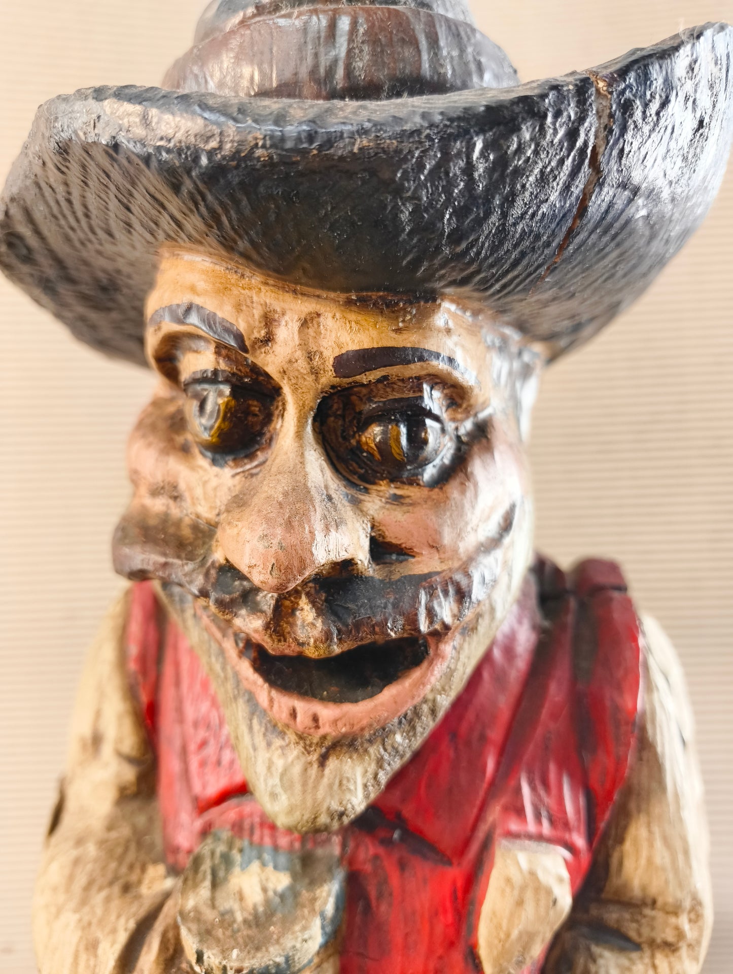 Porte-bouteille anthropomorphe « Le Saint Buveur » - Espagne - 1950/1960