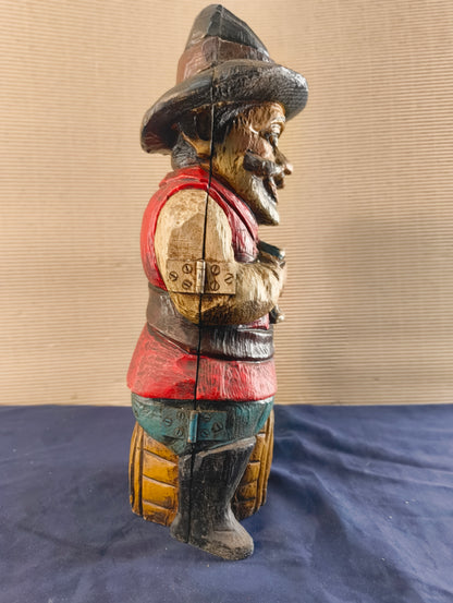Porte-bouteille anthropomorphe « Le Saint Buveur » - Espagne - 1950/1960