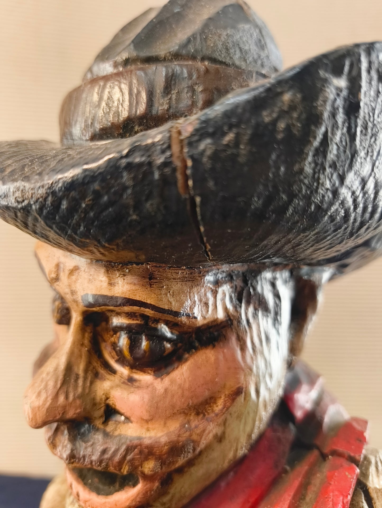 Porte-bouteille anthropomorphe « Le Saint Buveur » - Espagne - 1950/1960