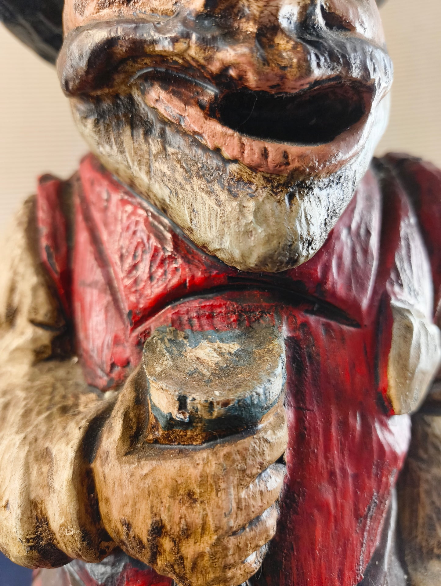 Porte-bouteille anthropomorphe « Le Saint Buveur » - Espagne - 1950/1960
