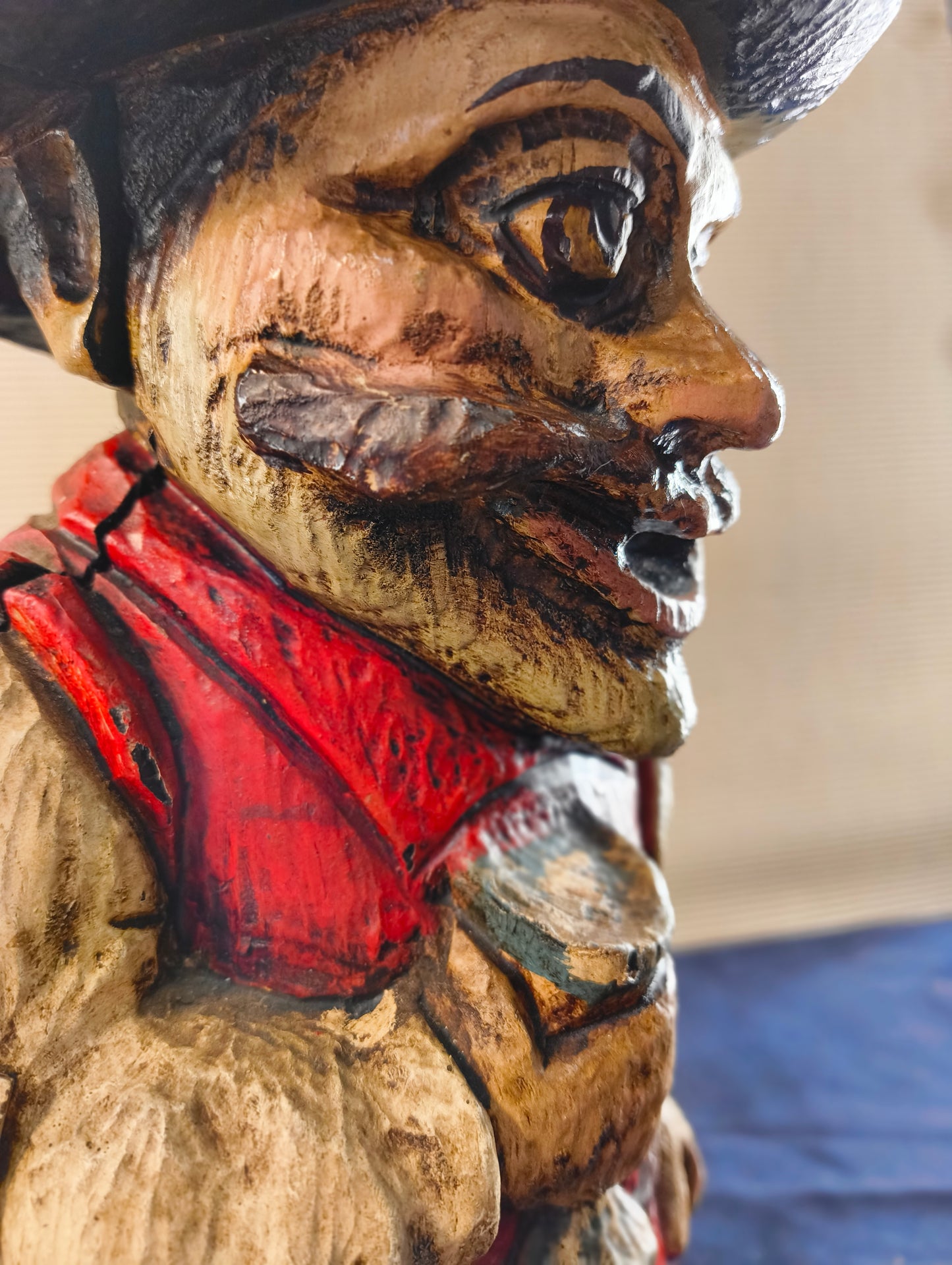 Porte-bouteille anthropomorphe « Le Saint Buveur » - Espagne - 1950/1960