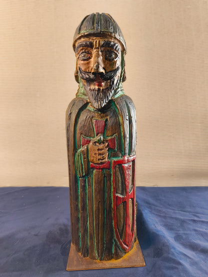 Porte-bouteille anthropomorphe « Le Croisé » - Espagne - 1950/1960
