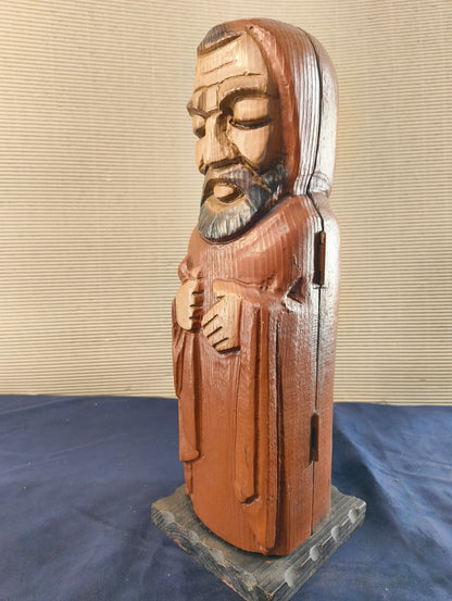Scatola portabottiglie antropomorfa  "Fra Dolcino" - Spagna - 1950/1960