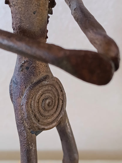 Figura femminile rituale in bronzo – Popolo Lobi – Burkina Faso - seconda metà del XX° secolo.