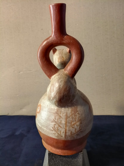 Copia vaso precolombiano zoomorfo - Stile Mochica - Perù - XX secolo