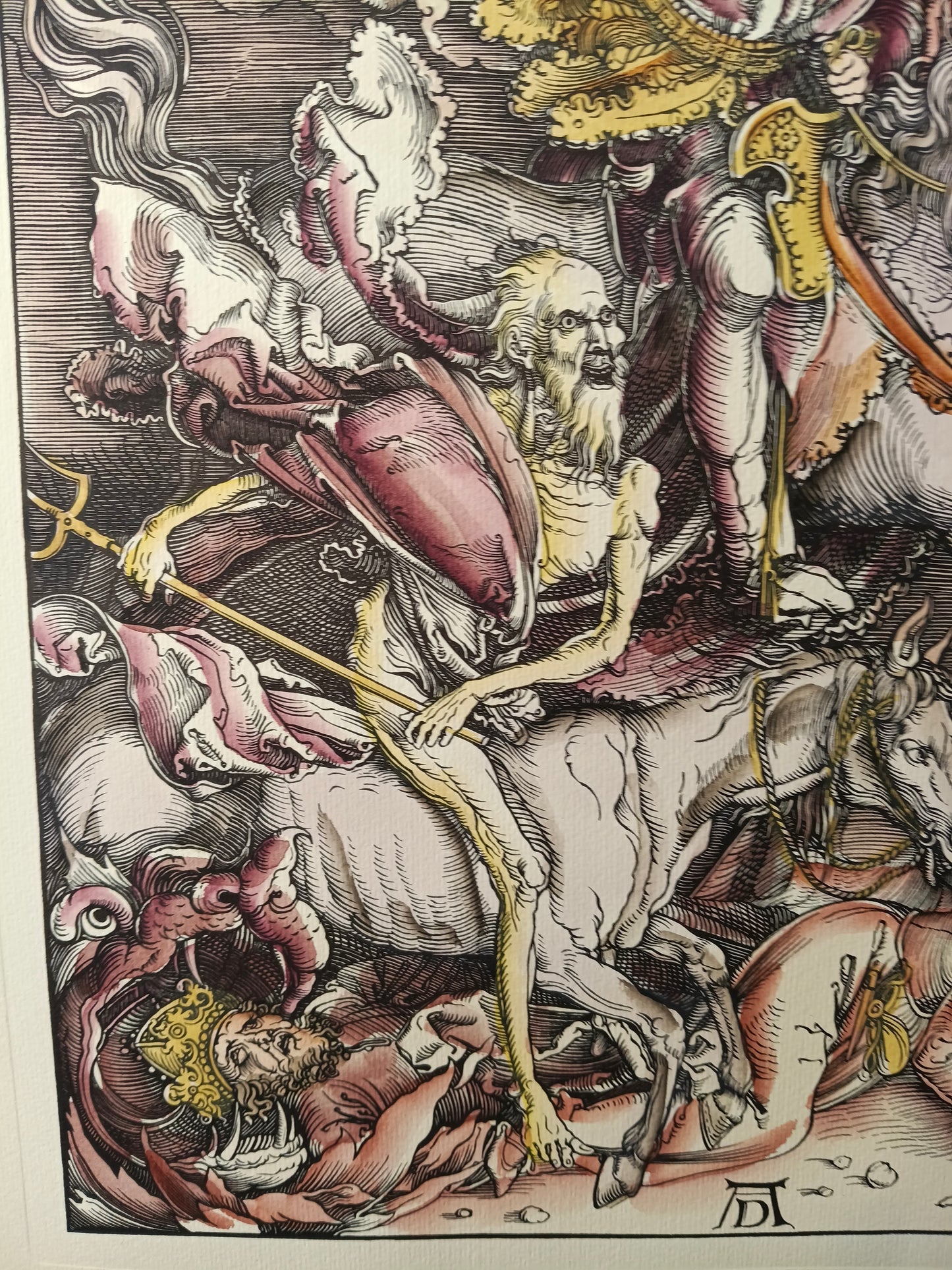 Albrecht Durer (after) - I 4 Cavalieri dell'Apocalisse - Tecnica mista - Non firmato - 1980