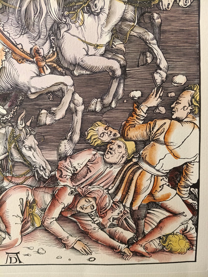 Albrecht Durer (after) - I 4 Cavalieri dell'Apocalisse - Tecnica mista - Non firmato - 1980