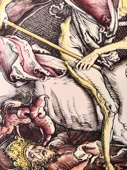 Albrecht Durer (after) - I 4 Cavalieri dell'Apocalisse - Tecnica mista - Non firmato - 1980