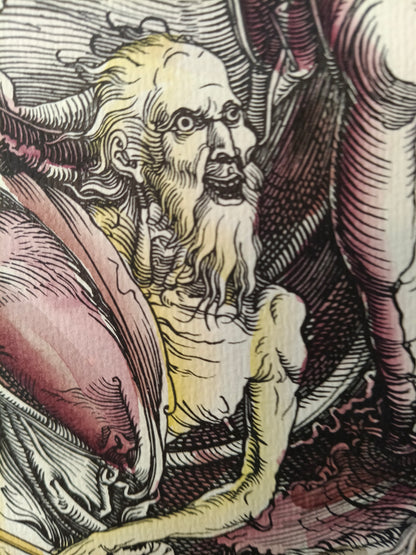 Albrecht Durer (after) - I 4 Cavalieri dell'Apocalisse - Tecnica mista - Non firmato - 1980