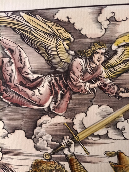 Albrecht Durer (after) - I 4 Cavalieri dell'Apocalisse - Tecnica mista - Non firmato - 1980